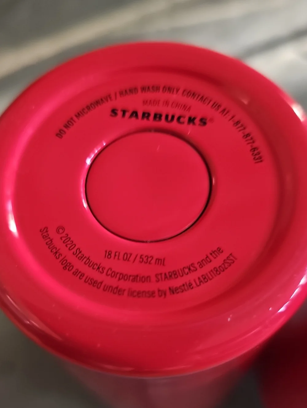 Starbucks 16 oz Red Stainless Travel Cups w/ Lids Bundle of 2 New